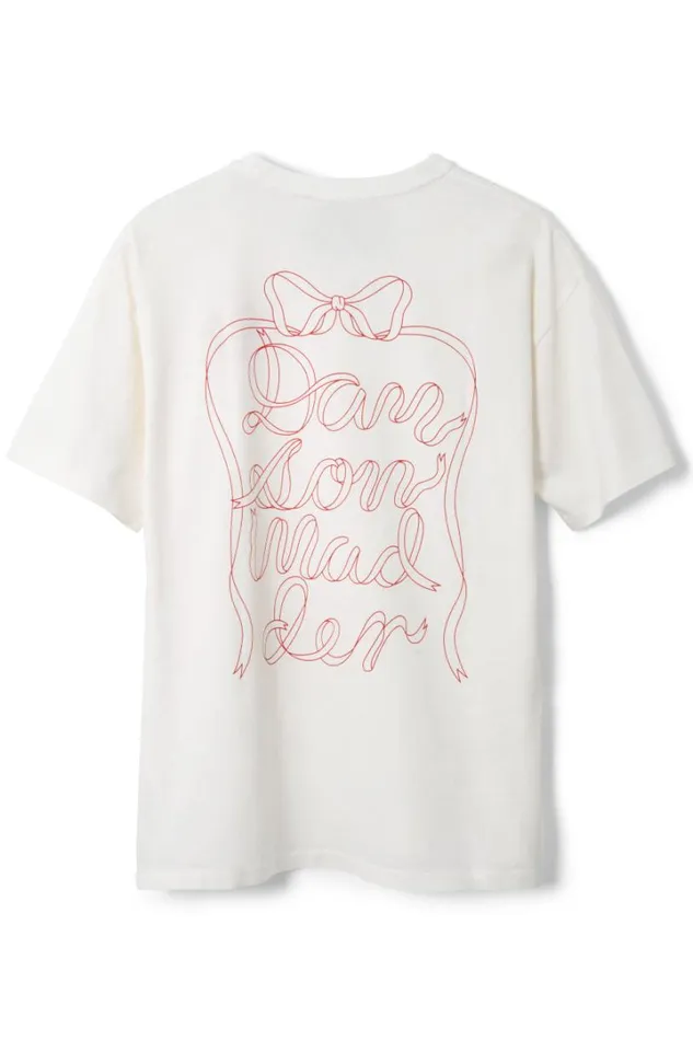 Women Tops Damson Madder Bow Logo Short Sleeve Tee