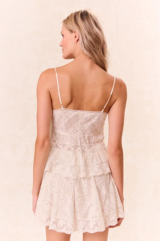 Women Tops LoveShackFancy Luschia Lace Cami Top Off White