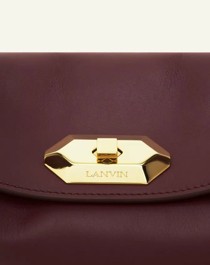 Women Tote Bags and Top Handle Bags Lanvin Asymmetrical Leather Compagnon Bag Bacchus