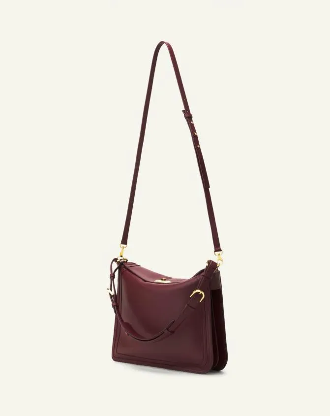 Women Tote Bags and Top Handle Bags Lanvin Asymmetrical Leather Compagnon Bag Bacchus