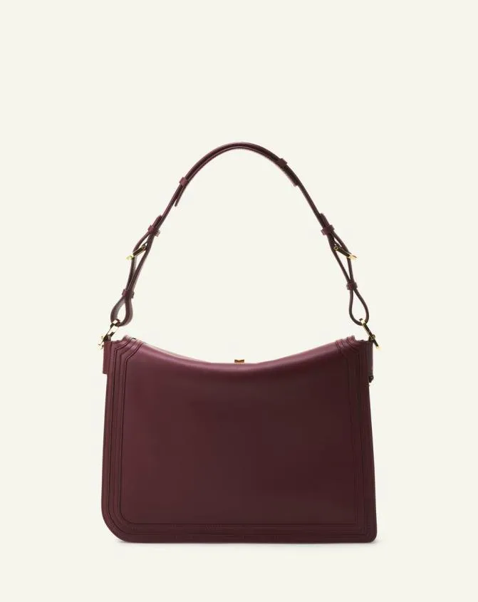 Women Tote Bags and Top Handle Bags Lanvin Asymmetrical Leather Compagnon Bag Bacchus
