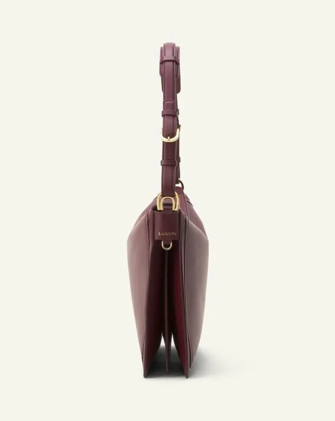 Women Tote Bags and Top Handle Bags Lanvin Asymmetrical Leather Compagnon Bag Bacchus