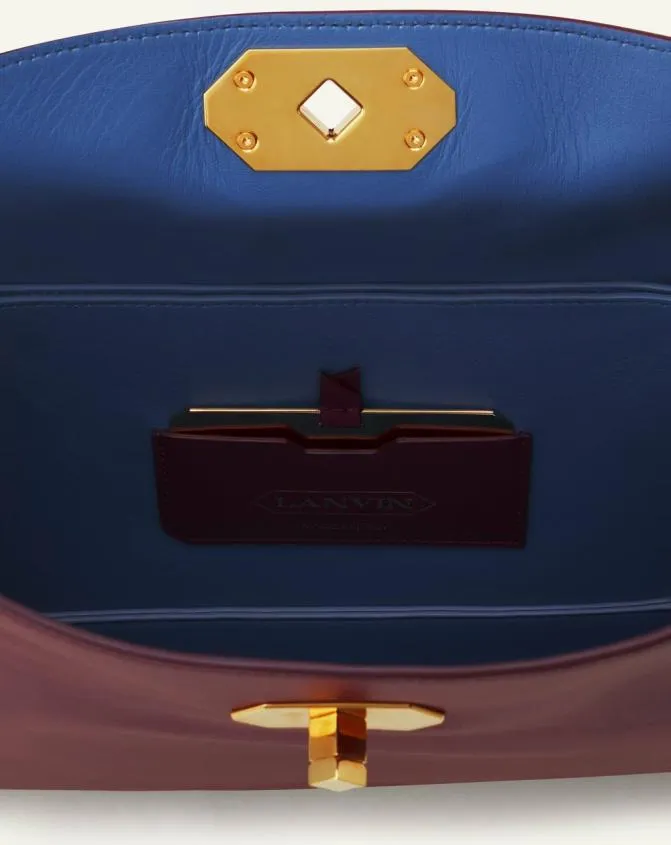 Women Tote Bags and Top Handle Bags Lanvin Asymmetrical Leather Compagnon Bag Bacchus