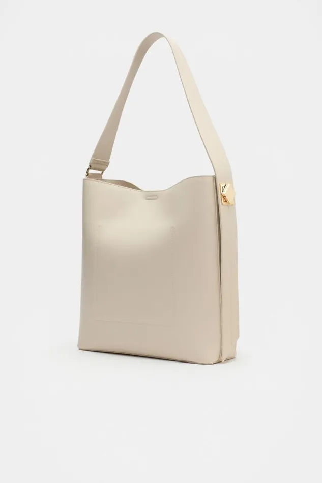 Women Tote Bags Seed Heritage Buckle Trim Tote Oat