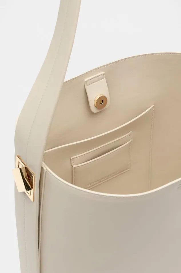 Women Tote Bags Seed Heritage Buckle Trim Tote Oat