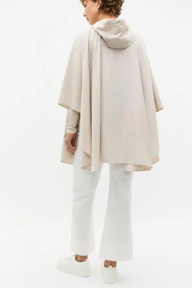 Women Umbrellas Seed Heritage Packable Rain Poncho Oat