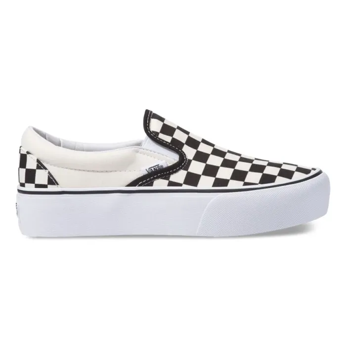 Women Vans SlipOn Platform black and white checkerwhite Classics Shoes Women Vans SlipOn Platform black and white checkerwhite Classics Shoes