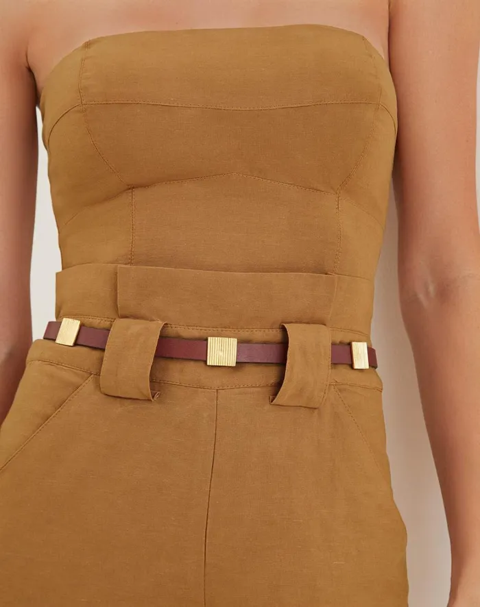 Women ViX Paula Hermanny Belts Jade Belt 8211 Wine