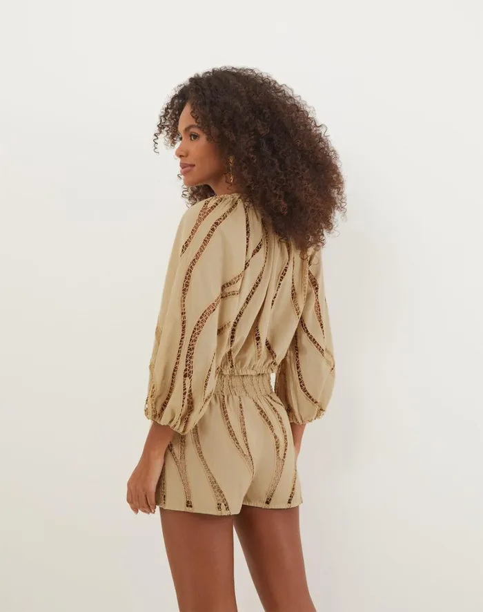 Women ViX Paula Hermanny Bottoms Babi Shorts 8211 Santal