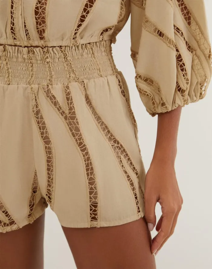 Women ViX Paula Hermanny Bottoms Babi Shorts 8211 Santal