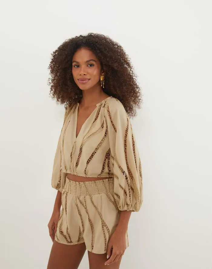 Women ViX Paula Hermanny Bottoms Babi Shorts 8211 Santal