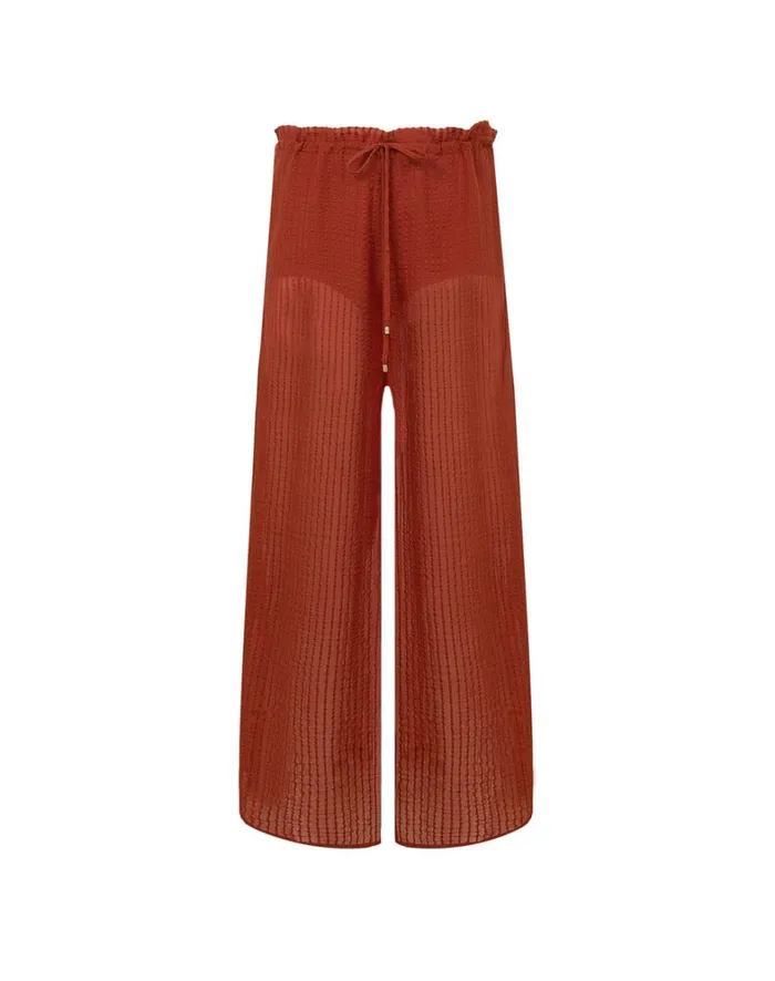 Women ViX Paula Hermanny Bottoms Bianca Pants 8211 Redwood