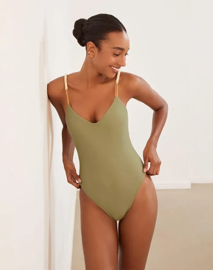 Women ViX Paula Hermanny Bottoms Brooke Li One Piece 8211 Olivine