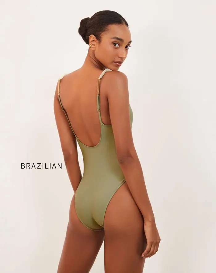 Women ViX Paula Hermanny Bottoms Brooke Li One Piece 8211 Olivine