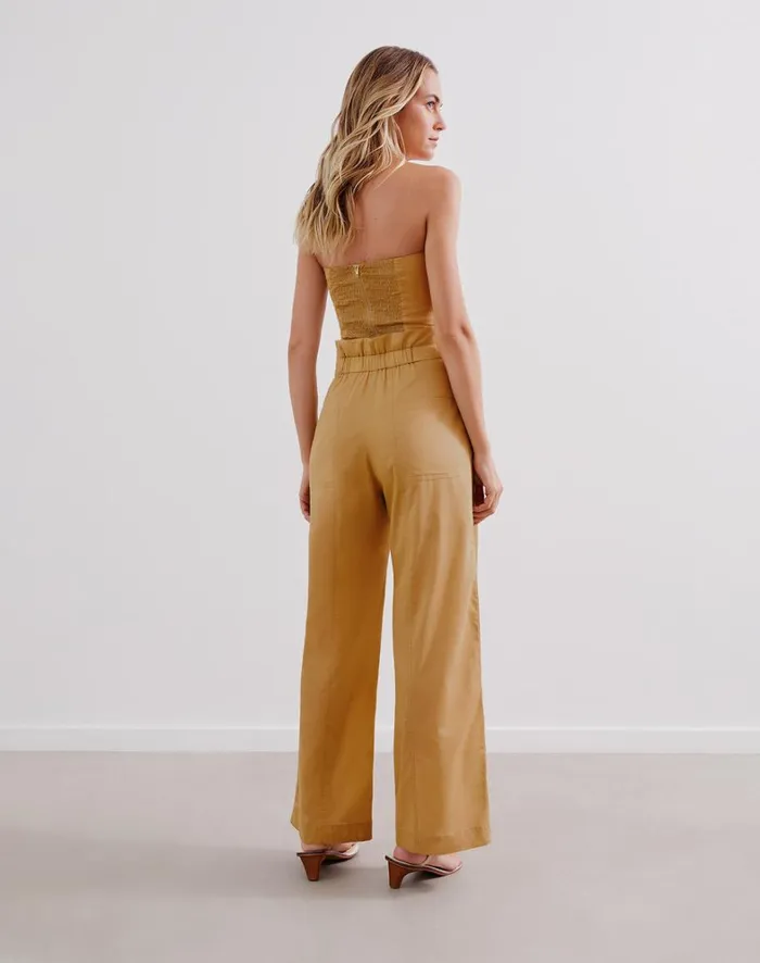 Women ViX Paula Hermanny Bottoms Domenique Pants 8211 Walnut