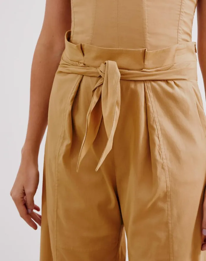 Women ViX Paula Hermanny Bottoms Domenique Pants 8211 Walnut