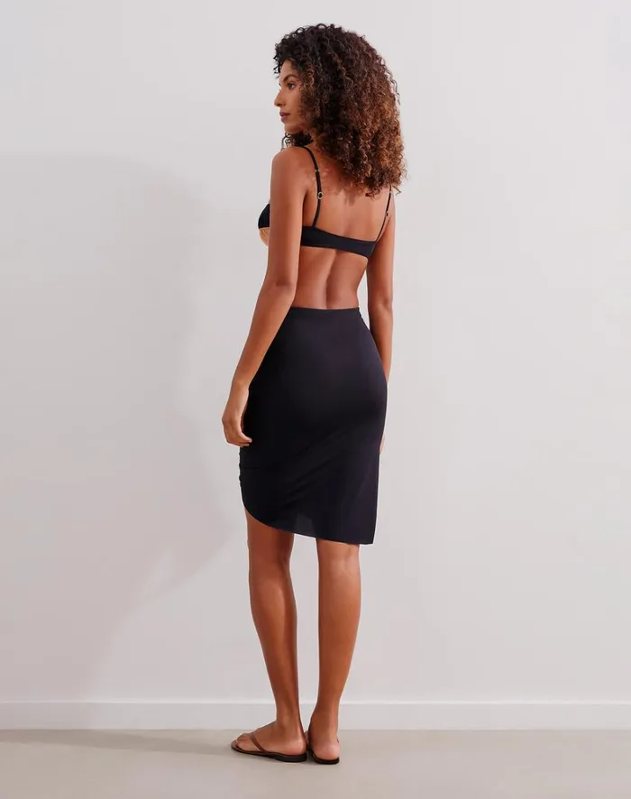 Women ViX Paula Hermanny Cover Ups Bela Skirt 8211 Black