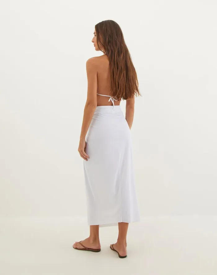 Women ViX Paula Hermanny Cover Ups Karen Midi Skirt Off White