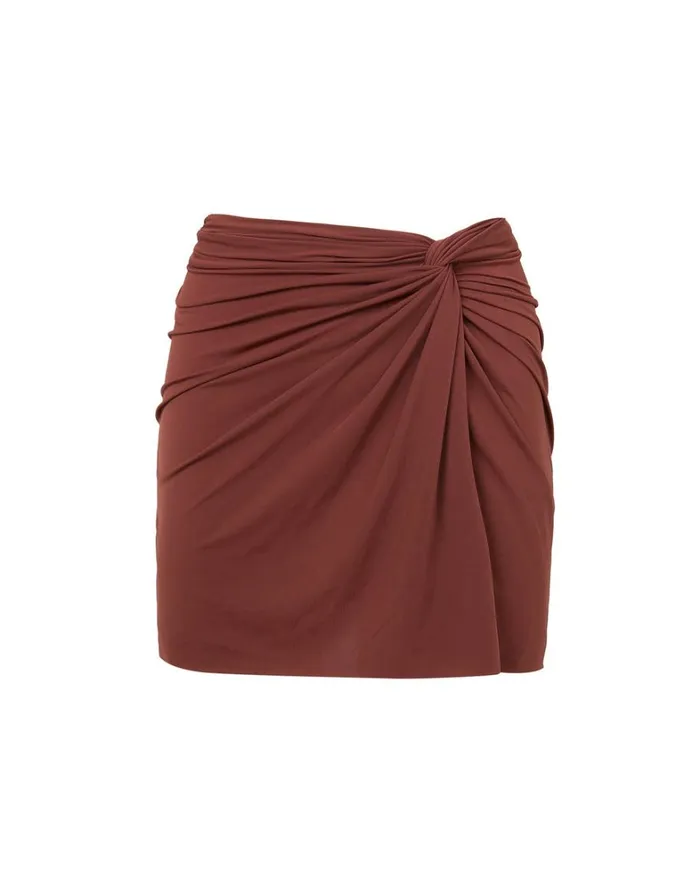 Women ViX Paula Hermanny Cover Ups Karen Mini Pareo Skirt 8211 Nutshell