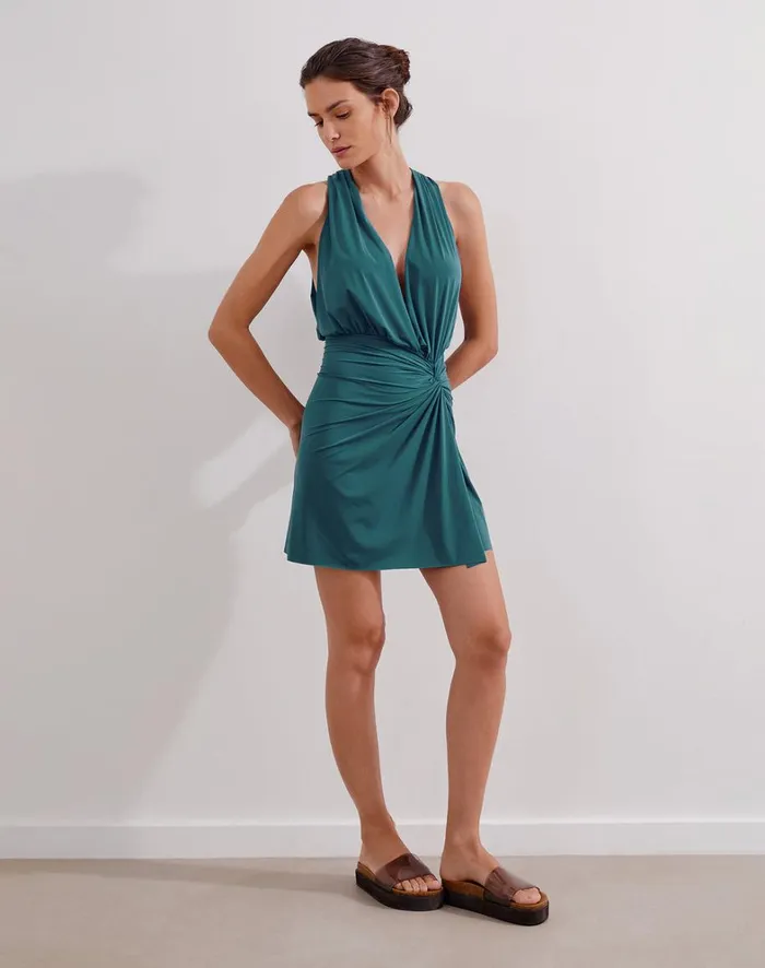 Women ViX Paula Hermanny Cover Ups Karina Mini Cover Up 8211 Ultra Marine