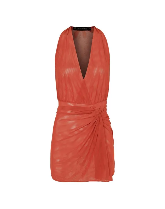 Women ViX Paula Hermanny Cover Ups Karina Short Cover Up 8211 Grapefruit