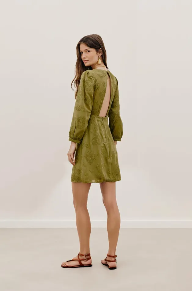 Women ViX Paula Hermanny Dresses Amelie Short Dress 8211 Avocado