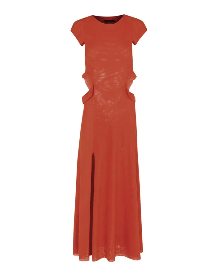 Women ViX Paula Hermanny Dresses Evie Long Dress 8211 Grapefruit