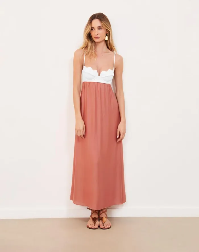 Women ViX Paula Hermanny Dresses Firenze Imani Long Dress 8211 Off White