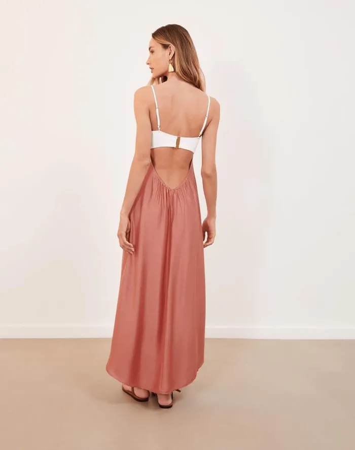 Women ViX Paula Hermanny Dresses Firenze Imani Long Dress 8211 Off White