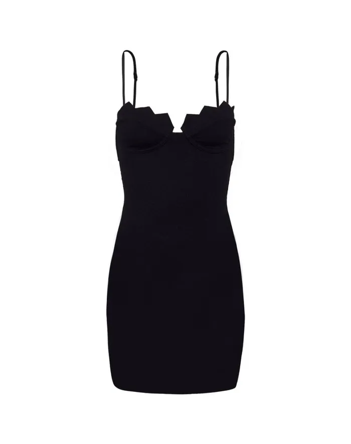 Women ViX Paula Hermanny Dresses Firenze Imani Short Dress 8211 Black