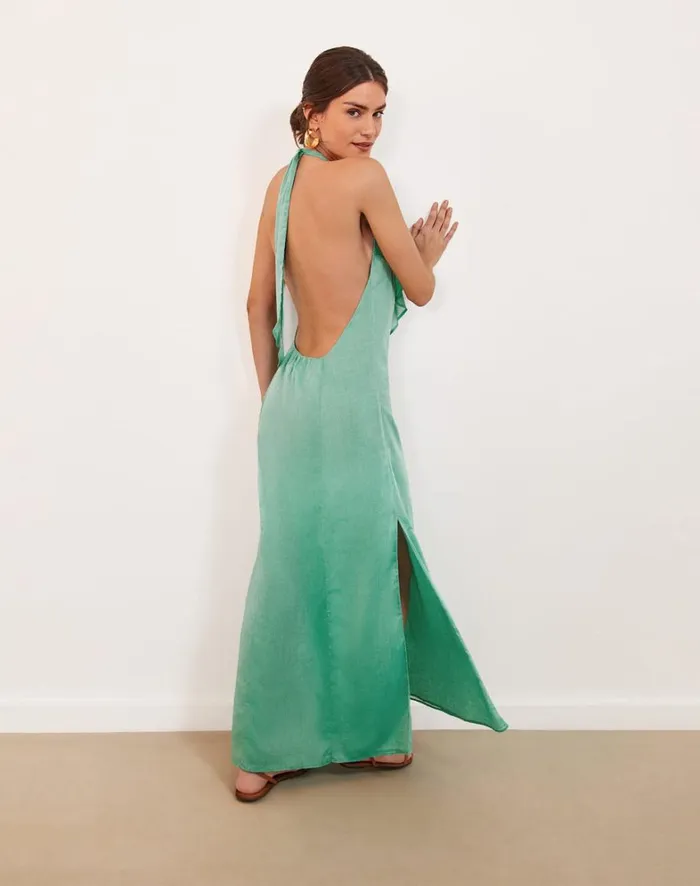 Women ViX Paula Hermanny Dresses Gaia Long Dress 8211 Seagreen