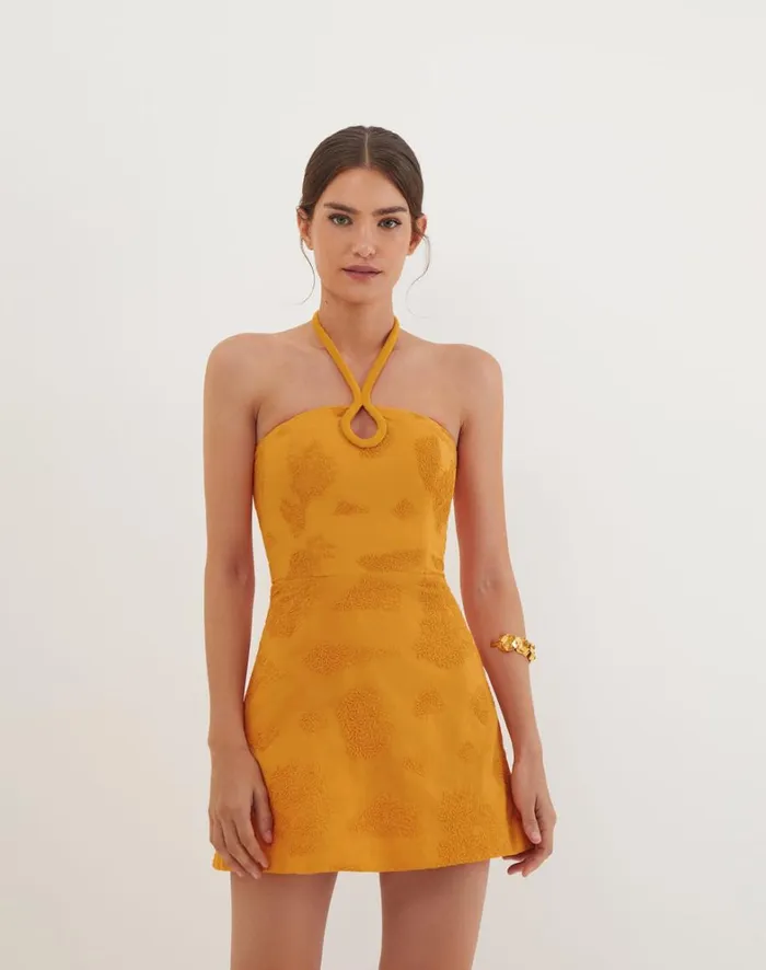 Women ViX Paula Hermanny Dresses Jordana Short Dress 8211 Sunset