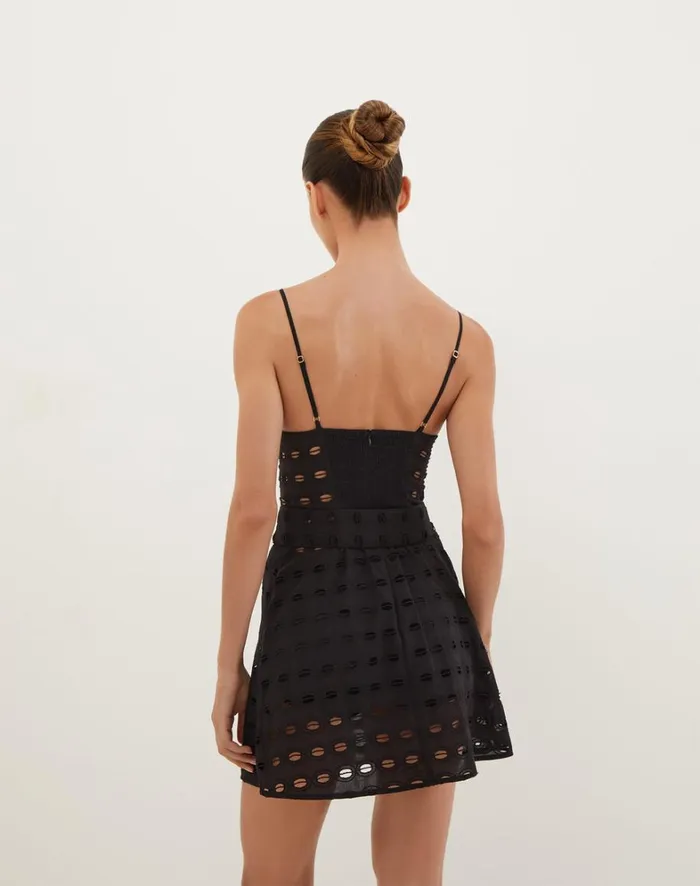 Women ViX Paula Hermanny Dresses Noor Short Dress 8211 Black