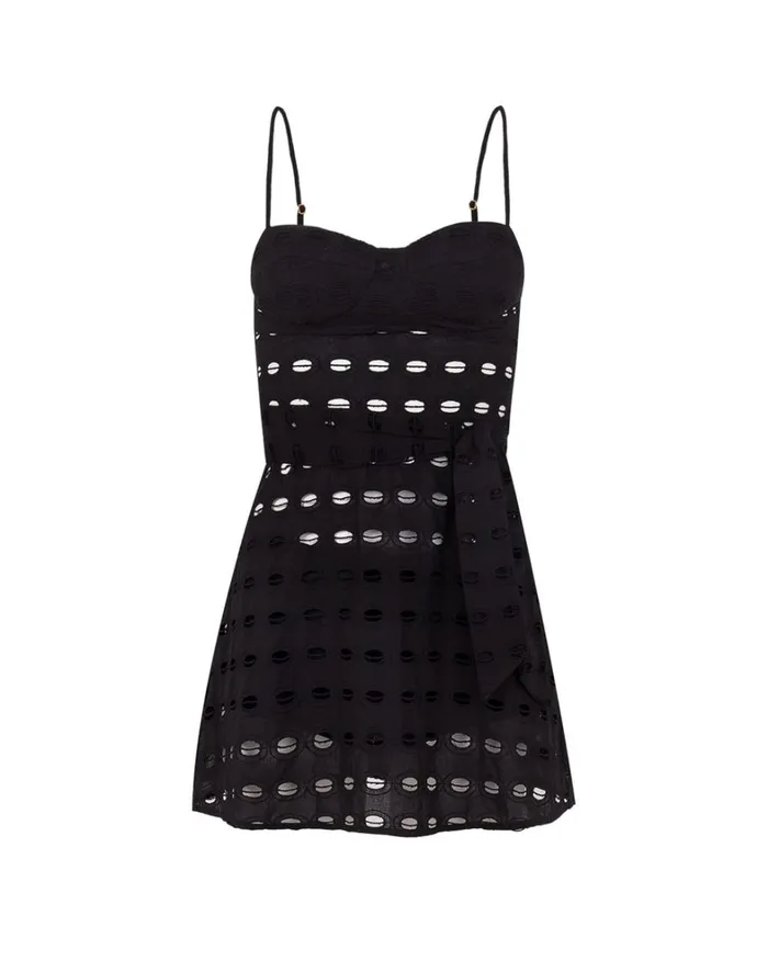 Women ViX Paula Hermanny Dresses Noor Short Dress 8211 Black