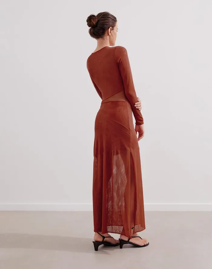 Women ViX Paula Hermanny Dresses Nora Long Dress 8211 Brick