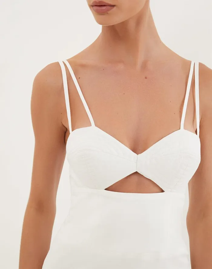 Women ViX Paula Hermanny Dresses Tats Short Dress 8211 Off White