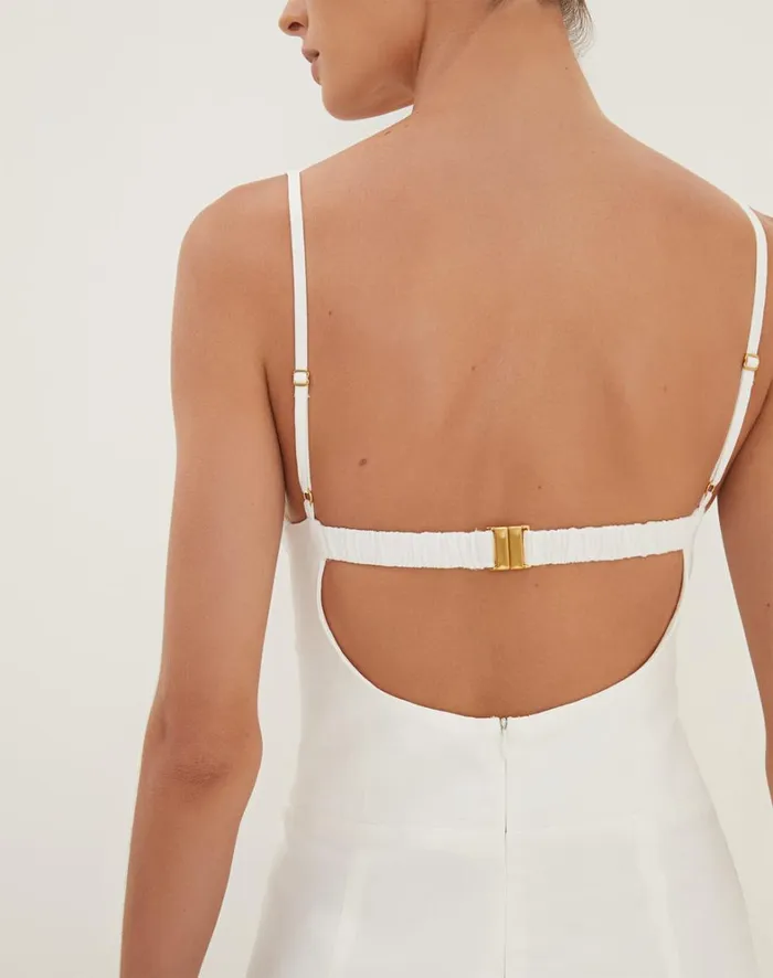 Women ViX Paula Hermanny Dresses Tats Short Dress 8211 Off White