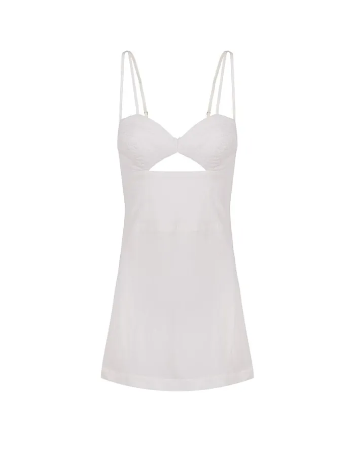 Women ViX Paula Hermanny Dresses Tats Short Dress 8211 Off White