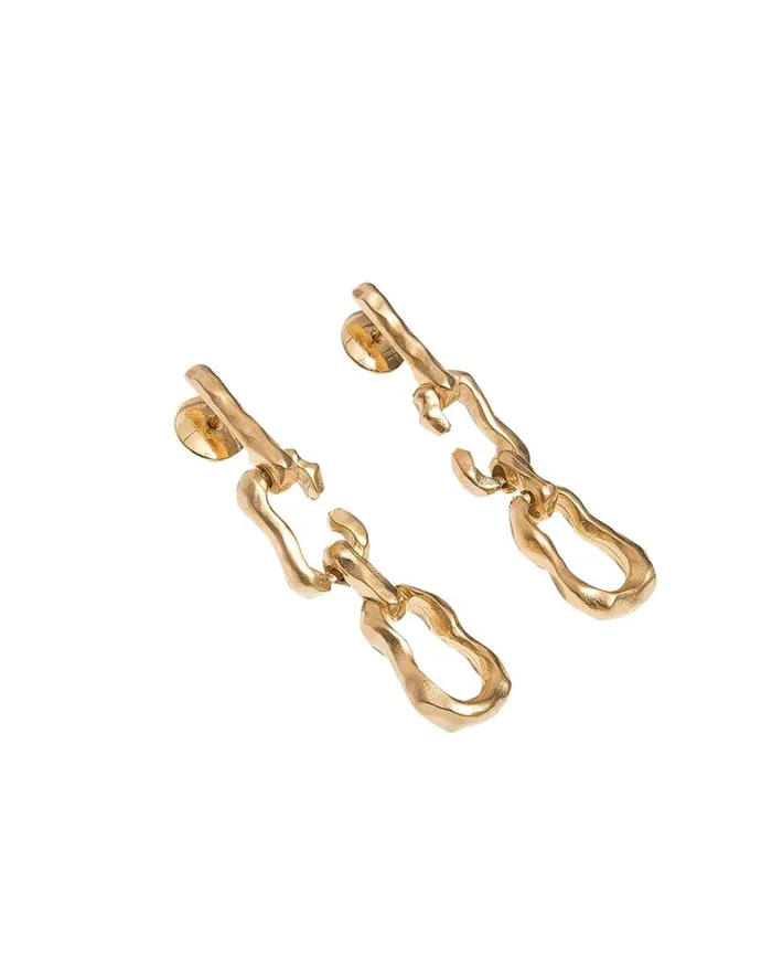 Women ViX Paula Hermanny Jewelry Adalia Petit Earrings 8211 Gold