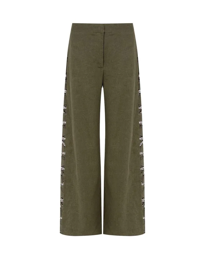 Women ViX Paula Hermanny Matching Sets Bree Pants 8211 Evergreen