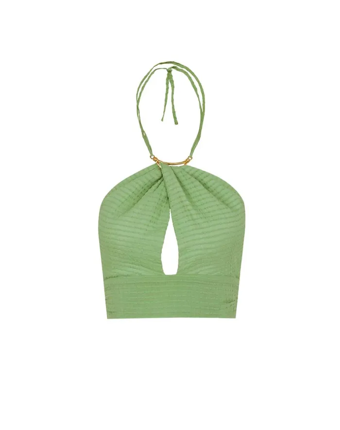 Women ViX Paula Hermanny Matching Sets Coco Detail Top 8211 Aloe