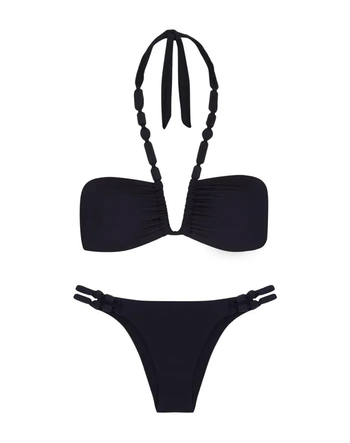 Women ViX Paula Hermanny Tops Atena Carol Top 8211 Black