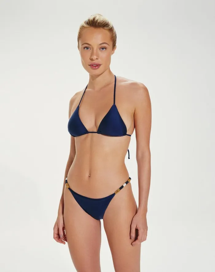 Women ViX Paula Hermanny Tops Ella Triangle Top 8211 Indigo