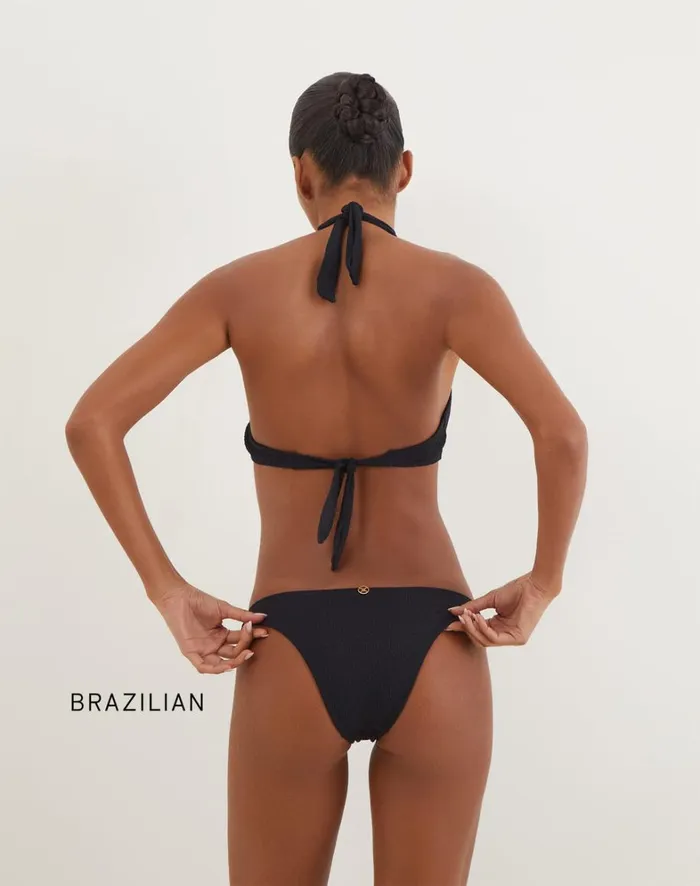 Women ViX Paula Hermanny Tops Firenze Callie Alanna Top 8211 Black