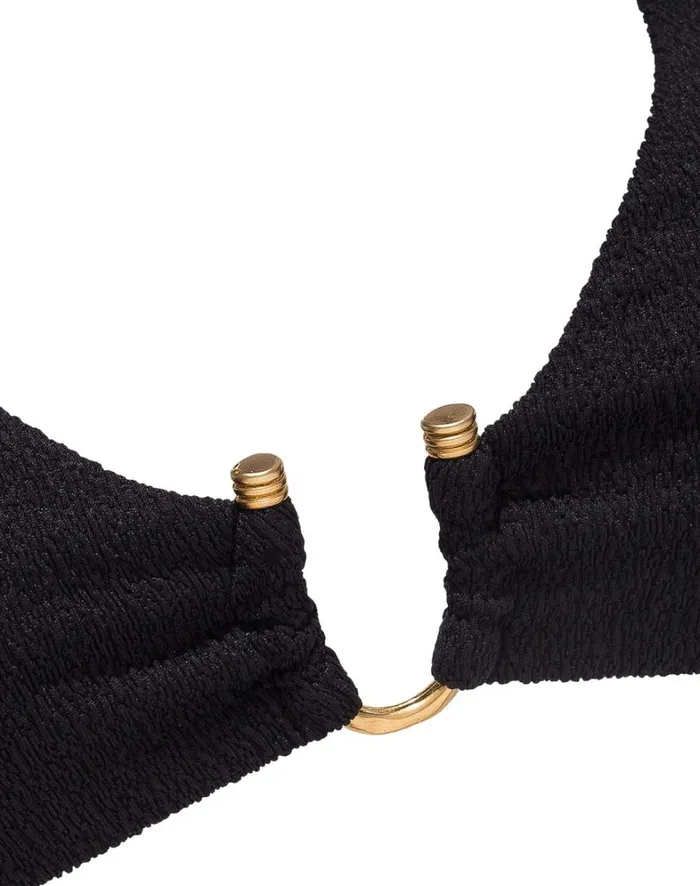 Women ViX Paula Hermanny Tops Firenze Callie Alanna Top 8211 Black