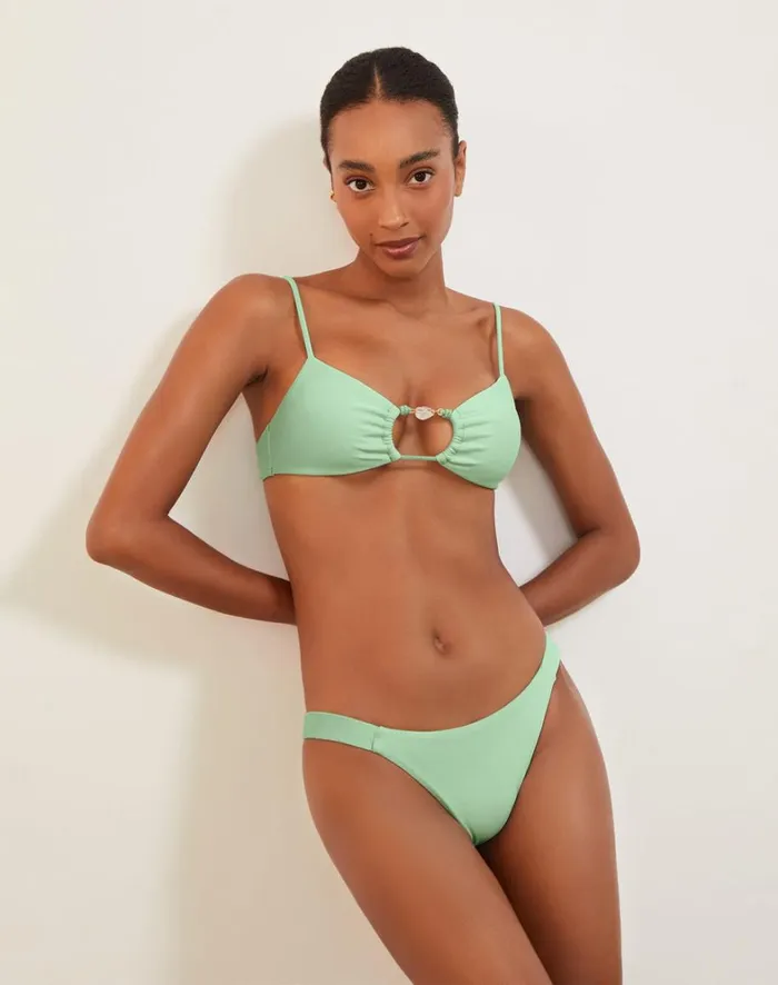 Women ViX Paula Hermanny Tops Ivy Erin Top 8211 Pastel Mint