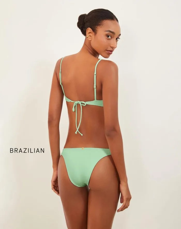 Women ViX Paula Hermanny Tops Ivy Erin Top 8211 Pastel Mint
