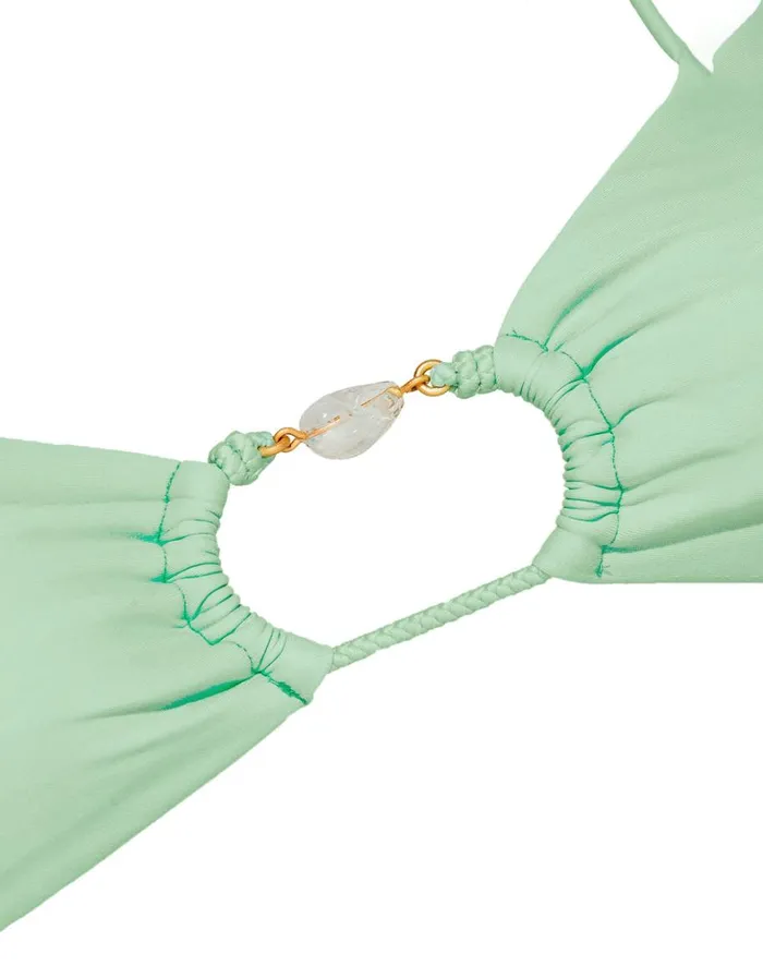 Women ViX Paula Hermanny Tops Ivy Erin Top 8211 Pastel Mint