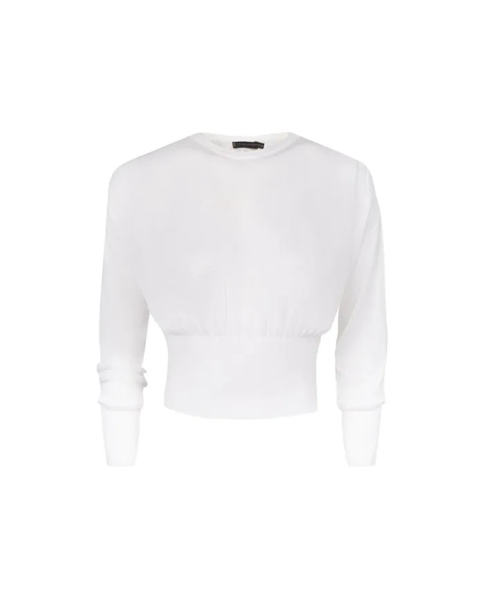 Women ViX Paula Hermanny Tops Knit Eliza Blouse 8211 Off White