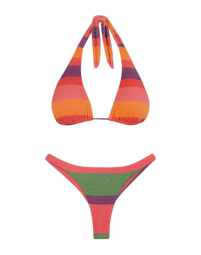 Women ViX Paula Hermanny Tops Lurex Joy Tri Top 8211 Heatwave